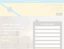 Tablet Screenshot of jordanrivermoving.com